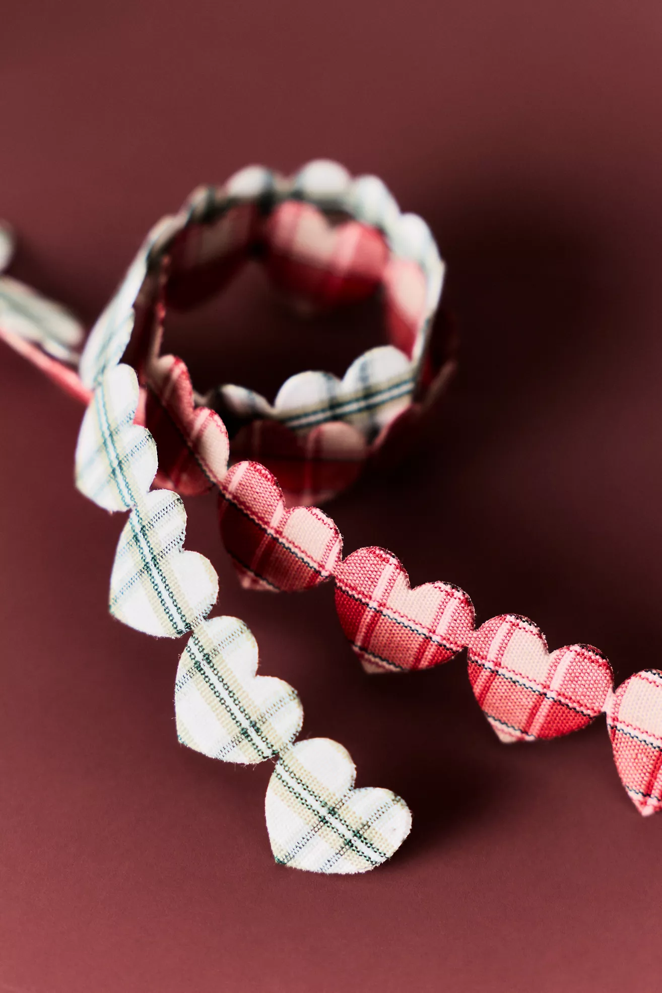 Gingham Heart Shaped Ribbon - thumbnail 2