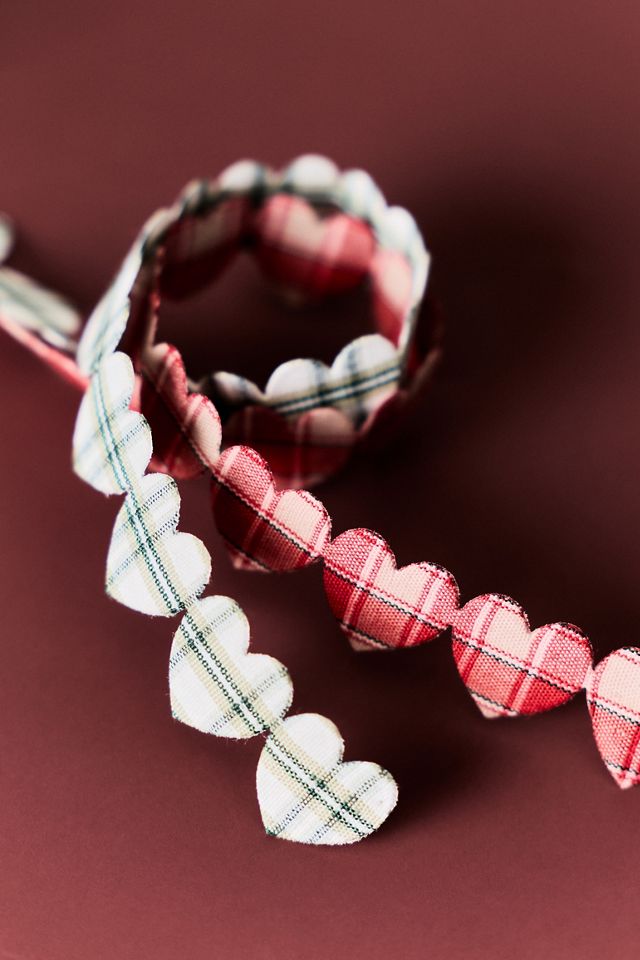 Gingham Heart Shaped Ribbon #1
