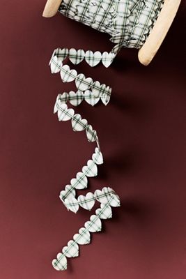 Gingham Heart Shaped Ribbon