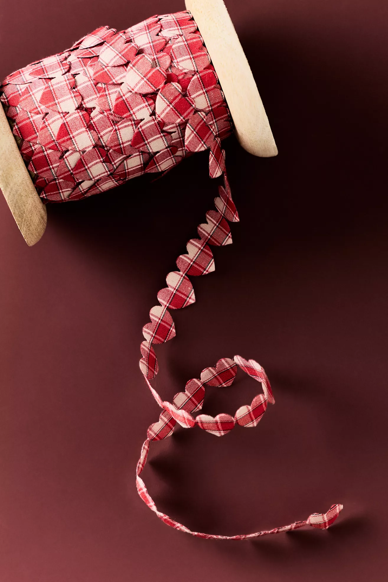 Gingham Heart Shaped Ribbon - thumbnail 3