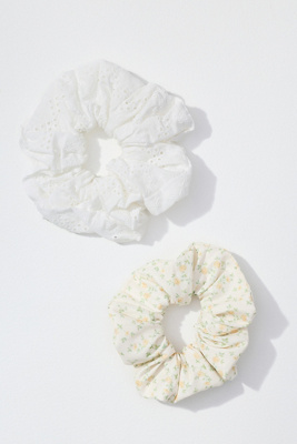 Serefina Satin Scrunchies, Set of 2 | Anthropologie display picture 3