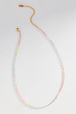 Multi-Color Delicate Beaded Necklace
