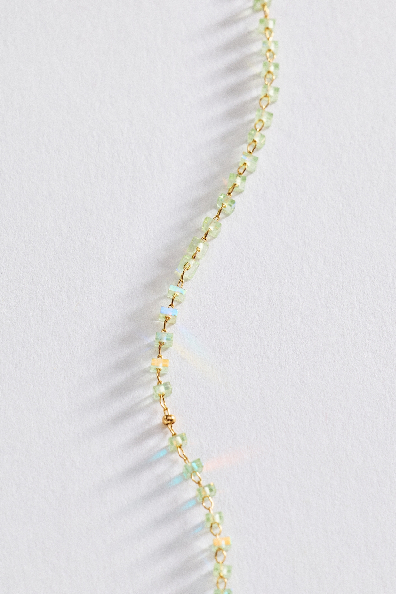 Multi-Color Delicate Beaded Necklace