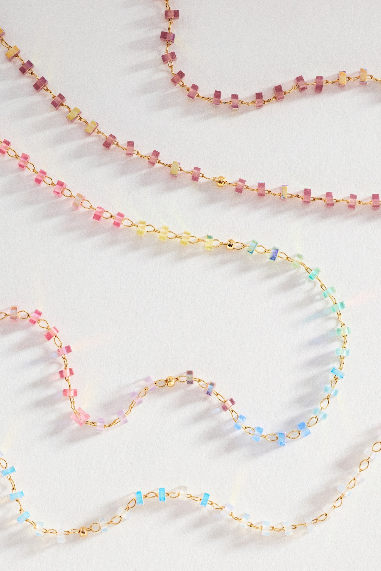 Multi-Color Delicate Beaded Necklace