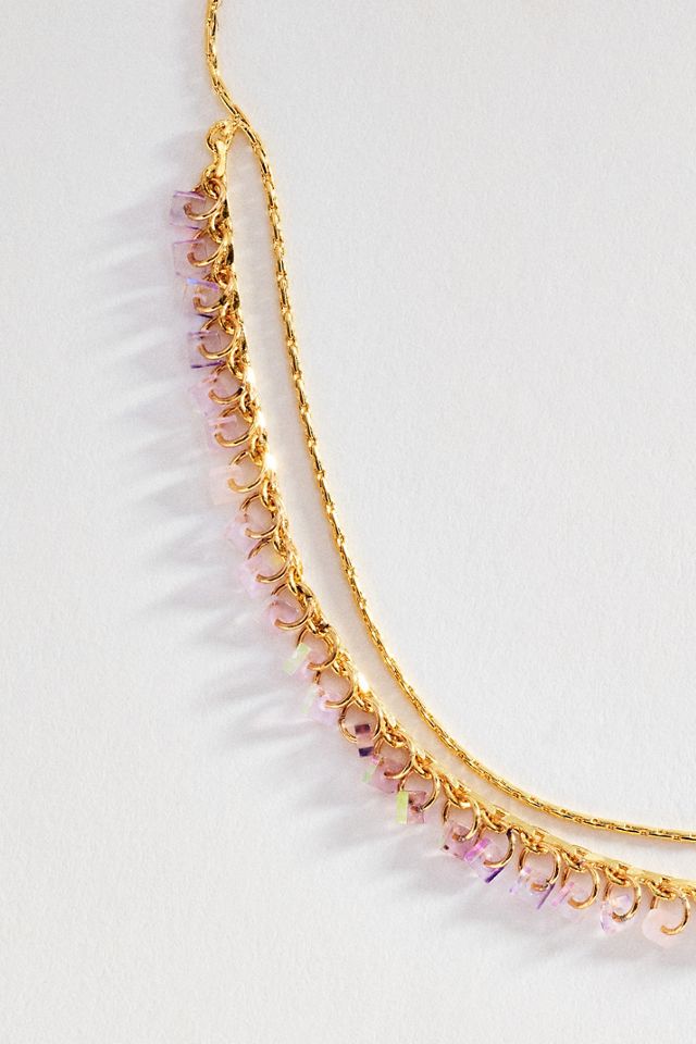 Delicate Layered Beaded Necklace #2
