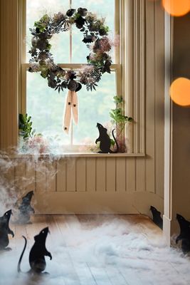 Terrain Black Velvet + Iron Floral Wreath