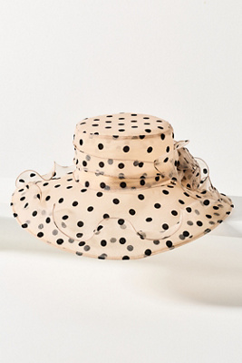 San Diego Hat Co. Polka Dot Boater | Anthropologie display picture 1