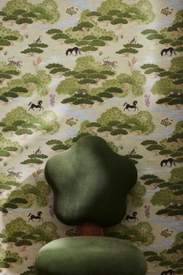 Merve Green Nature Scene Wallpaper