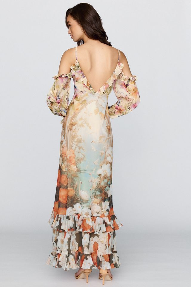BHLDN Ruffle Puff-Sleeve Maxi Dress #2