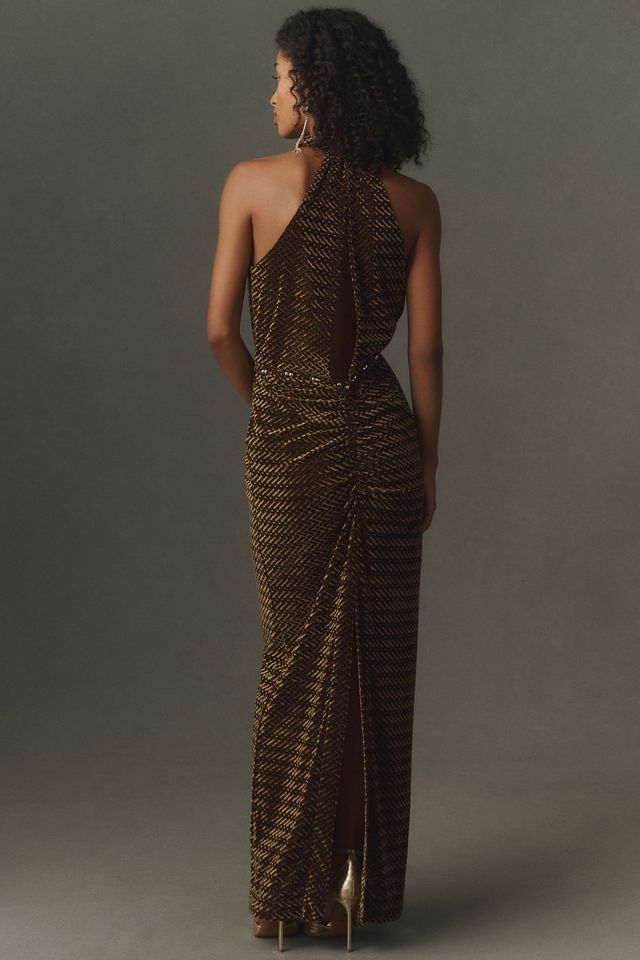 Sabina Musayev Lopez Velvet Maxi Dress #1
