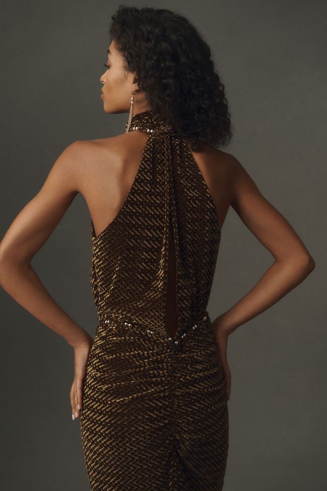 Sabina Musayev Lopez Velvet Maxi Dress #3