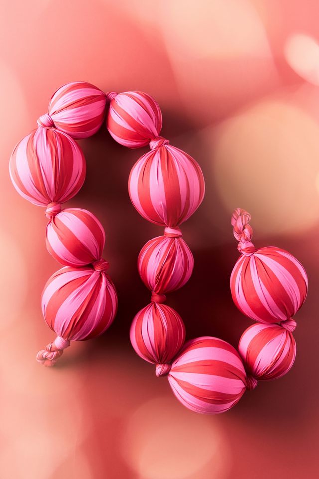 Striped Ball Garland #1