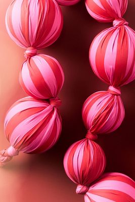 Striped Ball Garland