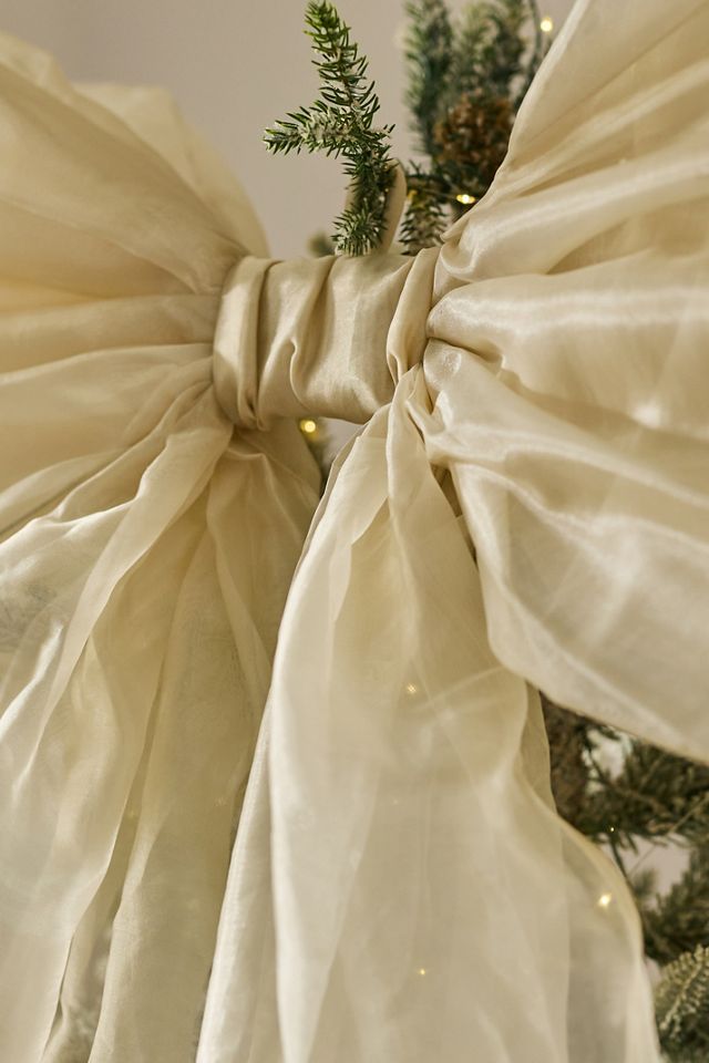Organza Bow Tree Topper #1