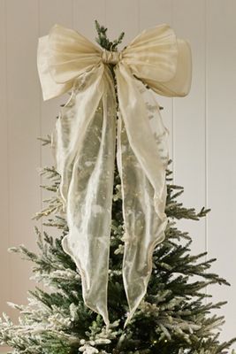 Organza Bow Tree Topper