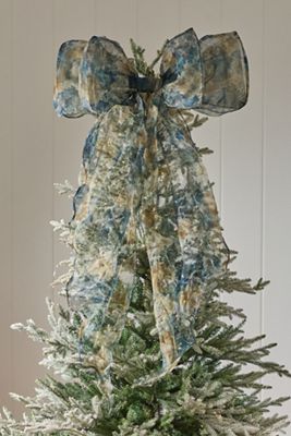 Organza-Schleifen-Baumspitze