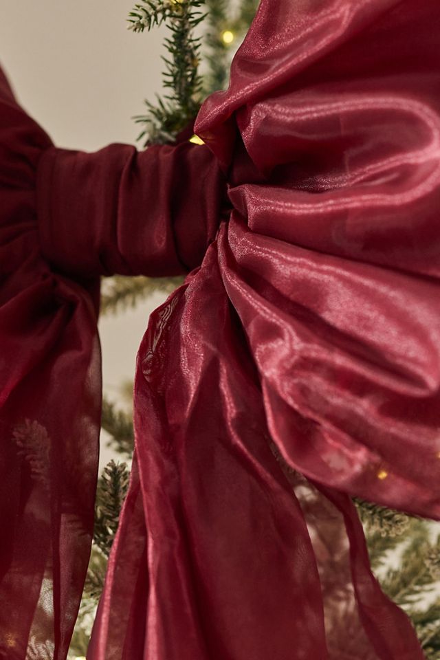 Organza Bow Tree Topper #1