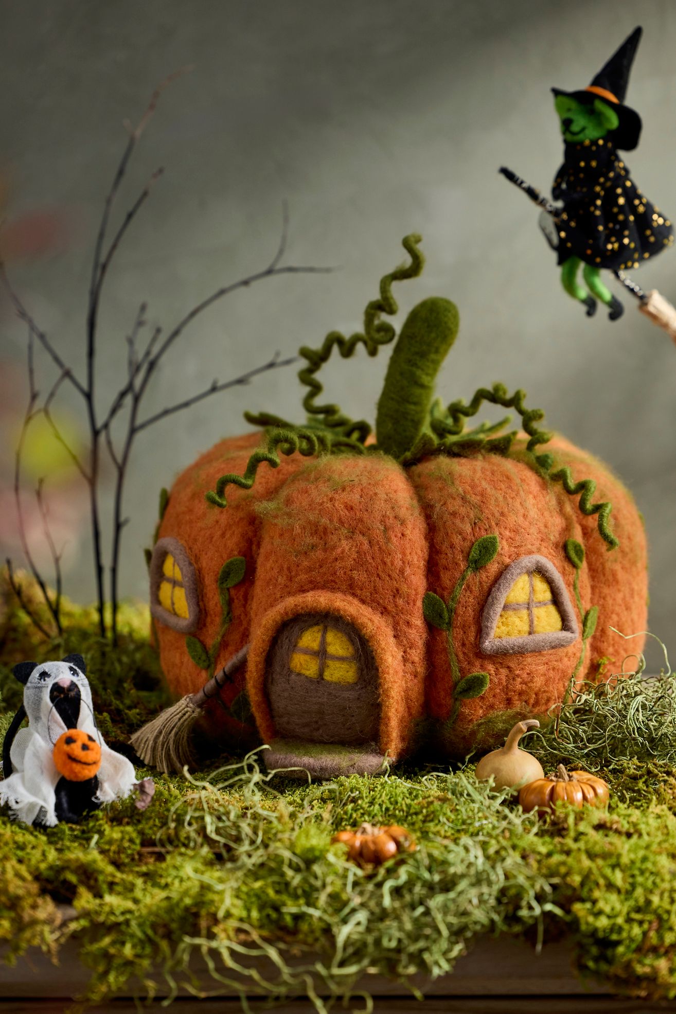 Felt Pumpkin House - Multi, One Size