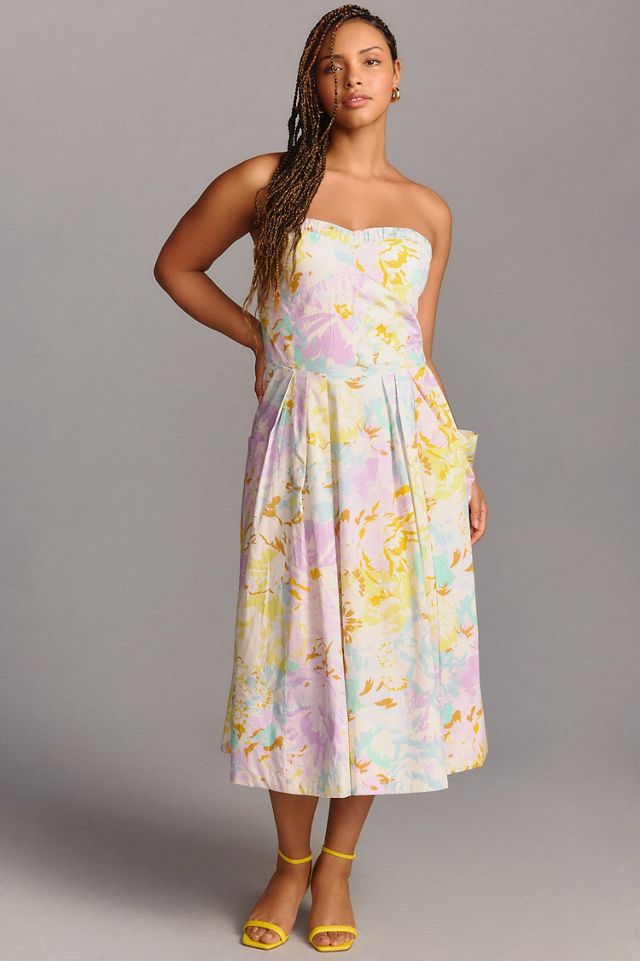 Maeve Sleeveless Sweetheart Corset A-Line Dress #2