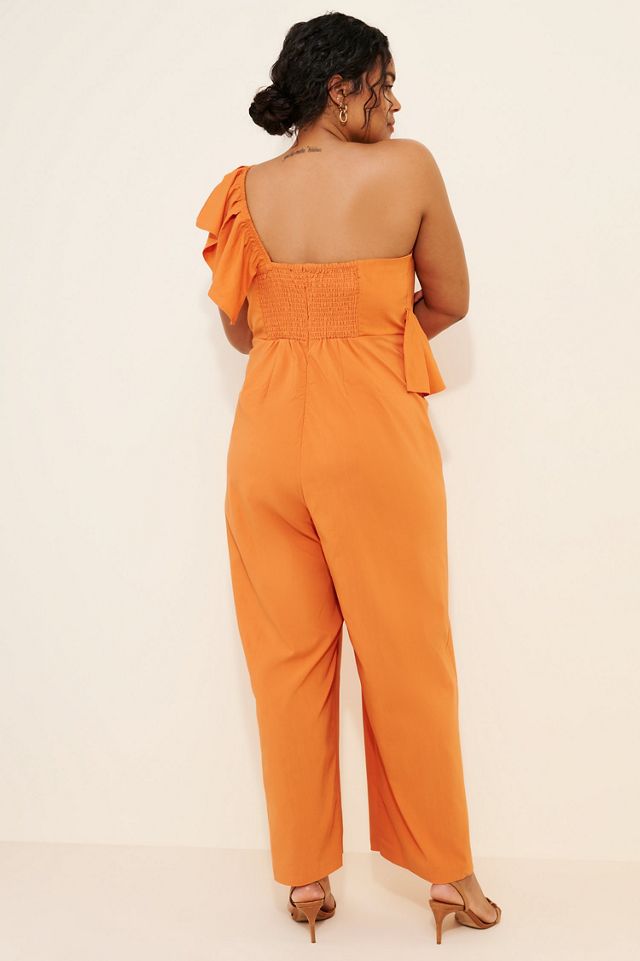 Eloquii Ruffle Linen Jumpsuit #2