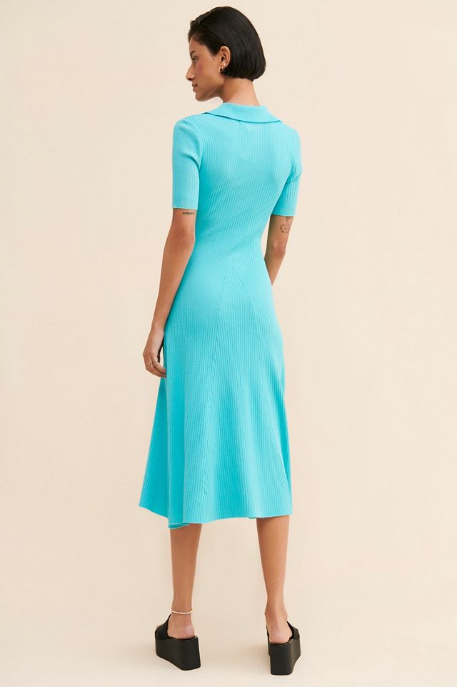 Current Air Knit Collared Midi Dress #3