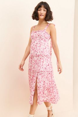 chinese dress ladies Valencia Floral Dress Navy / M main image 1