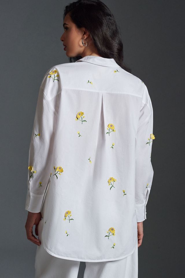 Maeve The Bennet Buttondown Shirt: Embroidered Edition #1