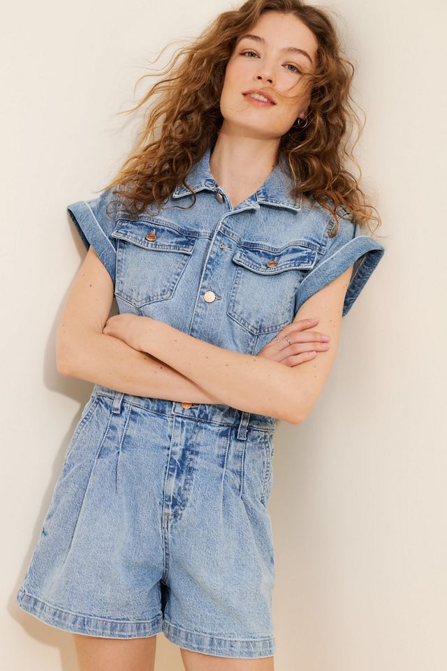 Habitual Frankie Denim Romper #4