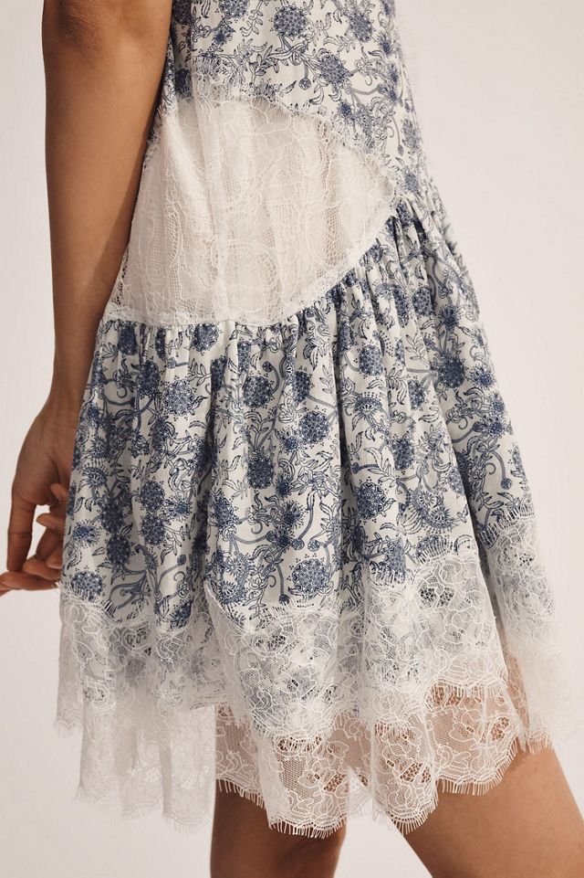 Sleeveless Lace Mini Dress #2