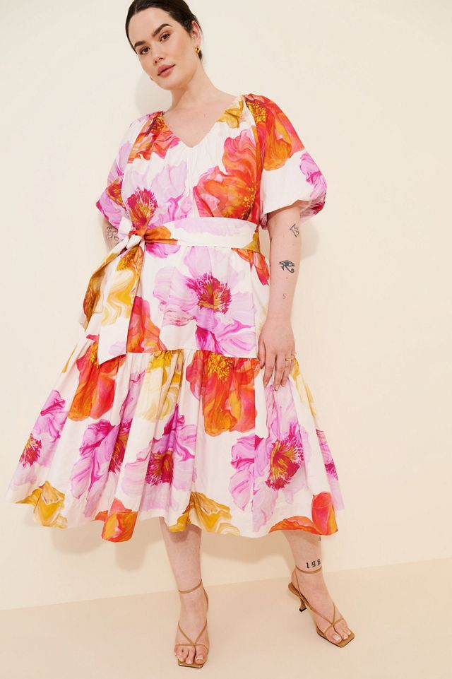 Short-Sleeve Midi Tent Dress | Anthropologie