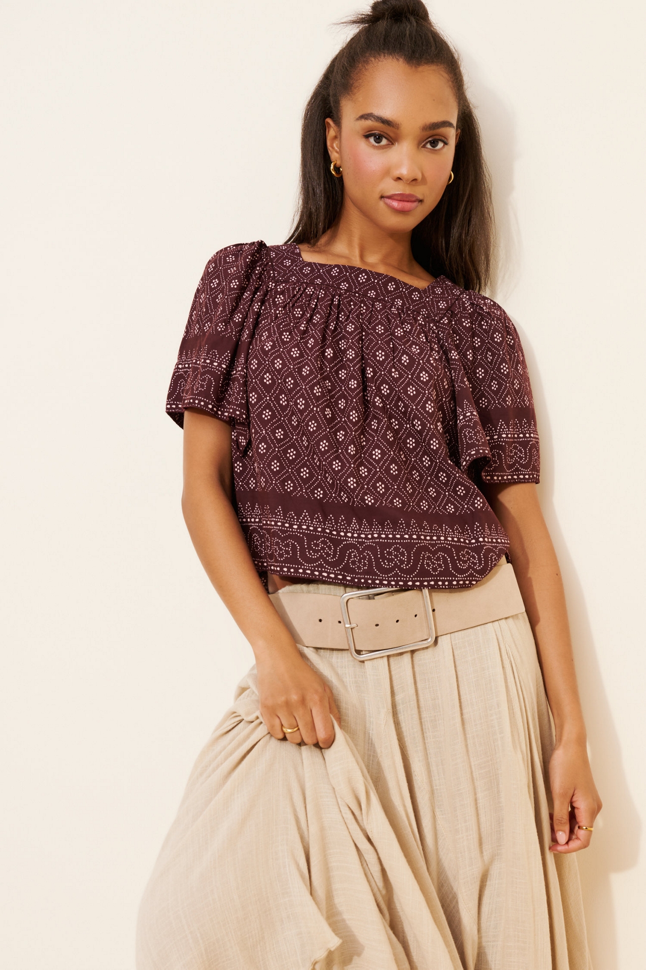Madewell Hara Square Neck Top