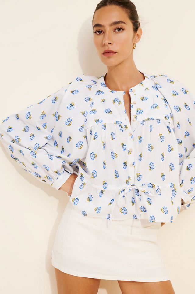 Pilcro Babydoll Batwing Blouse | Anthropologie