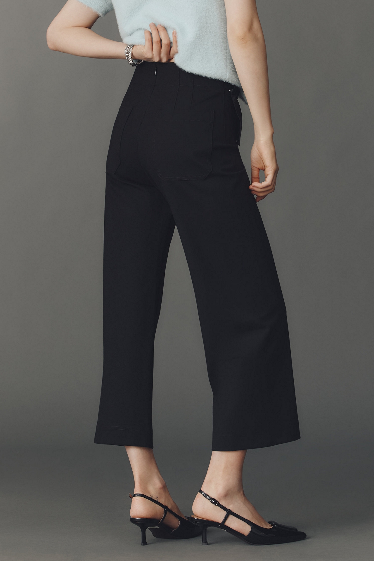 Maeve The Colette Crop Bow-Waist Pants