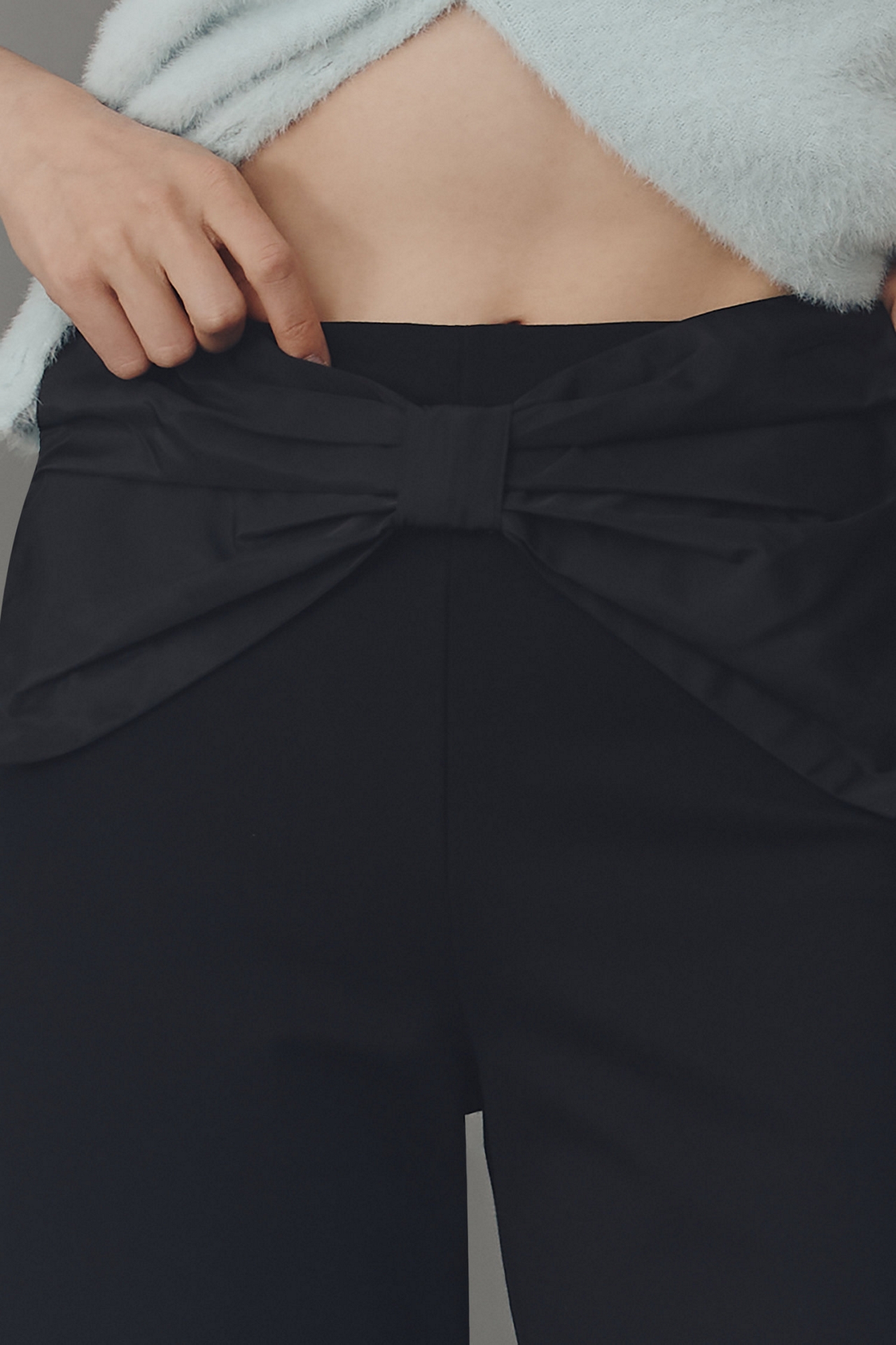 Maeve The Colette Crop Bow-Waist Pants
