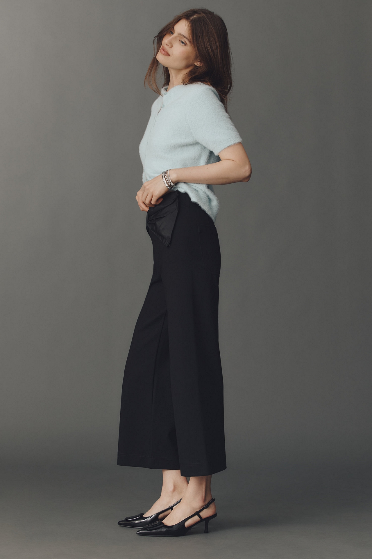 Maeve The Colette Crop Bow-Waist Pants