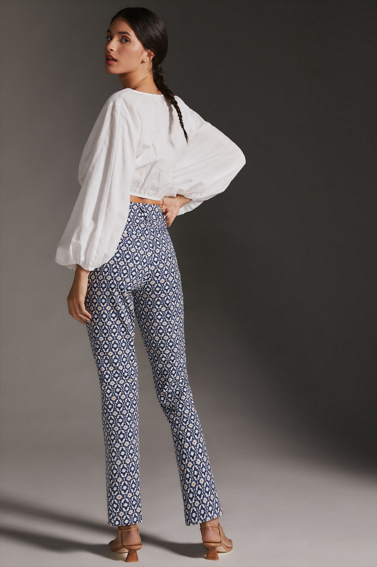 Maeve Essential High-Rise Kick-Flare Pants