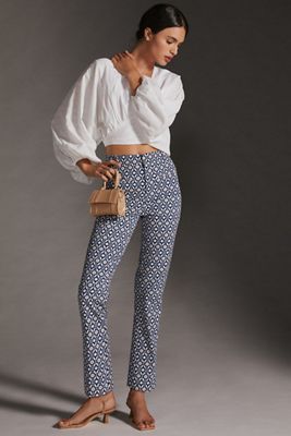 Maeve Essential High-Rise Kick-Flare Pants