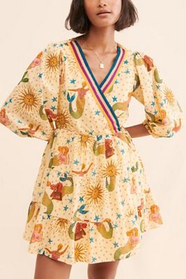 FARM Rio Seashell Tapestry Midi Dress | Anthropologie