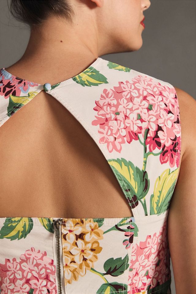 Floral Printed Cutout Midi Dress #1
