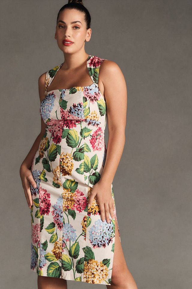 Floral Printed Cutout Midi Dress #2