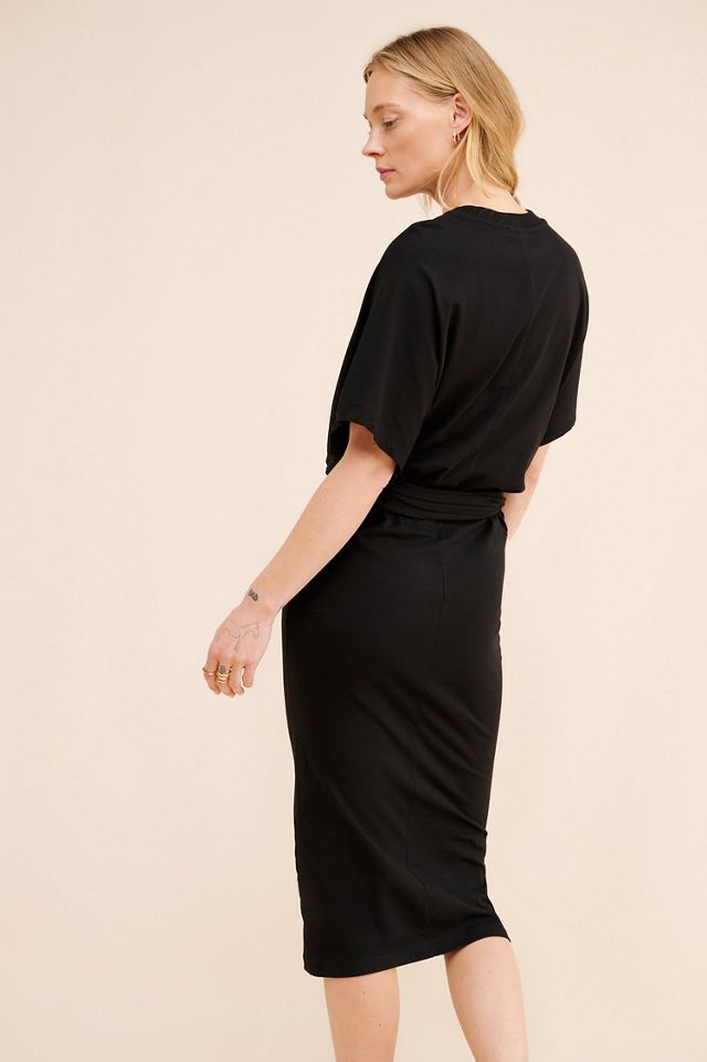 Closed Solid Wrap Tshirt Dress #2