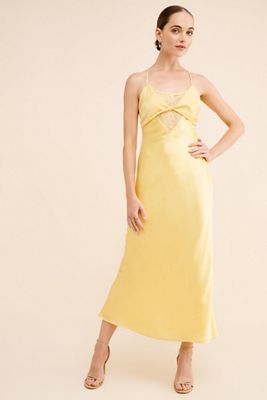 If By Sea Satin Slip Maxi Dress
