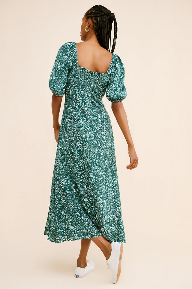Madewell Ditsy Sweetheart Midi Dress | Anthropologie