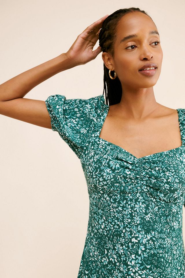 Madewell Ditsy Sweetheart Midi Dress | Anthropologie