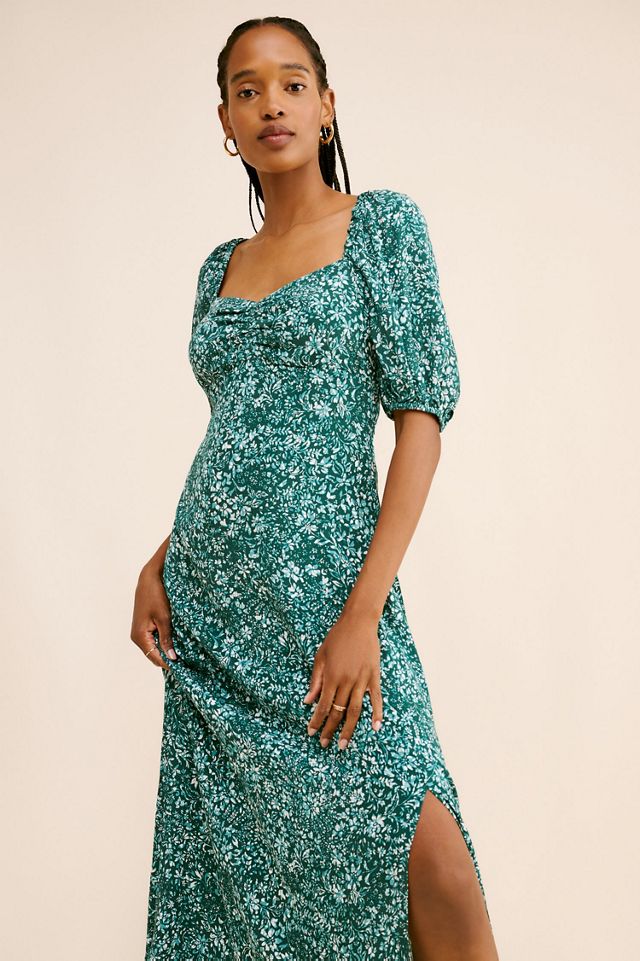 Madewell Ditsy Sweetheart Midi Dress | Anthropologie