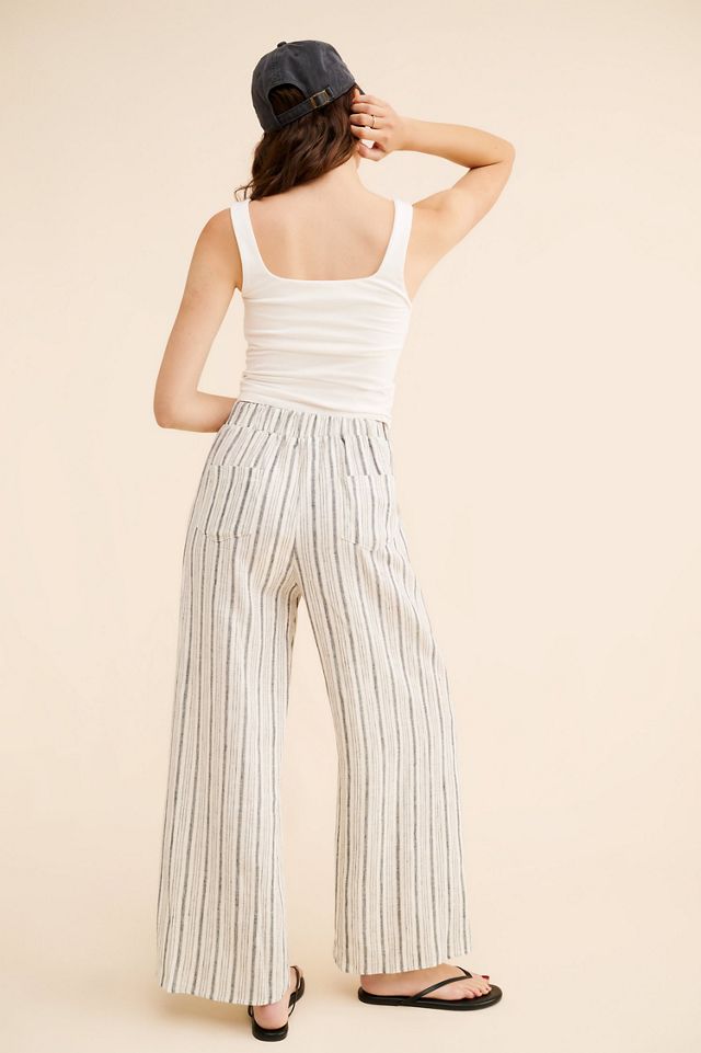 Little Lies Georgie Linen Stripe Pants #2