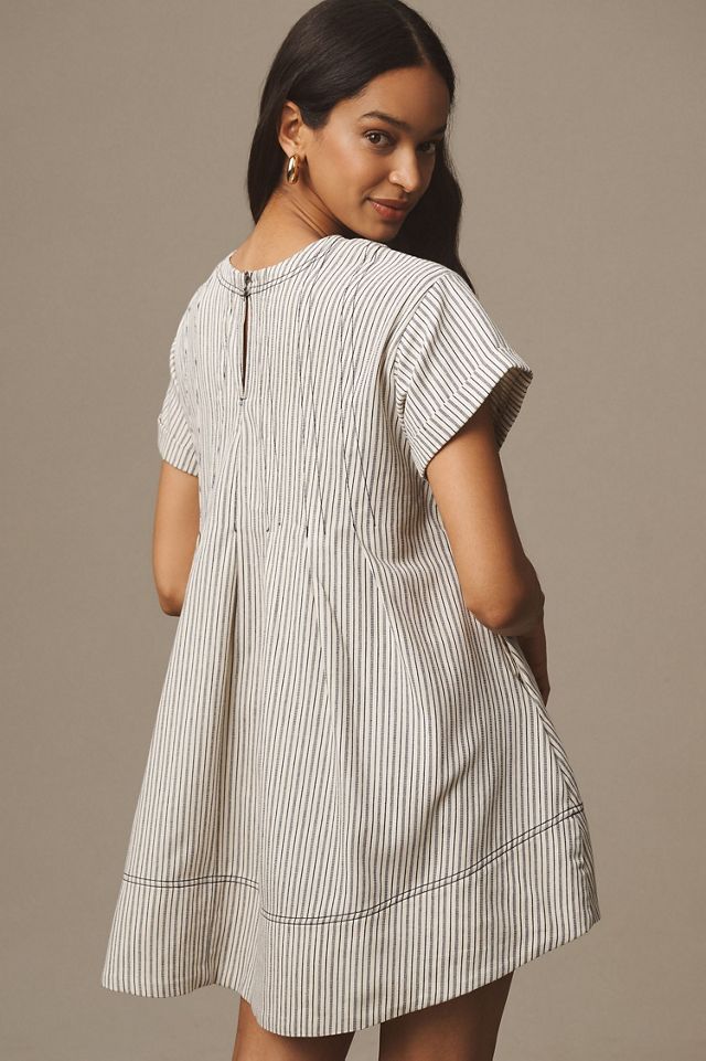Pilcro Short-Sleeve Denim Mini Swing Dress #1