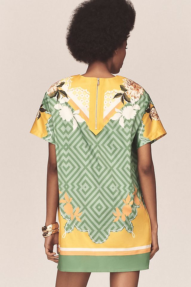 floral t shirt dress 70's Party, Hipster Groovy Flower Power Orange, Yellow, Green T-Shirt Dress it up floral t-shirt dress | maurices