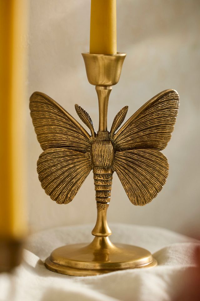 Brass Creature Taper Holder #1
