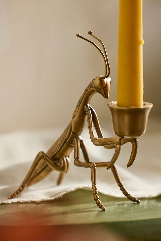 Brass Creature Taper Holder #2